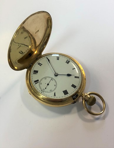 Lot 278 - Unsigned - An Edward VII 18ct gold full hunter pocket watch