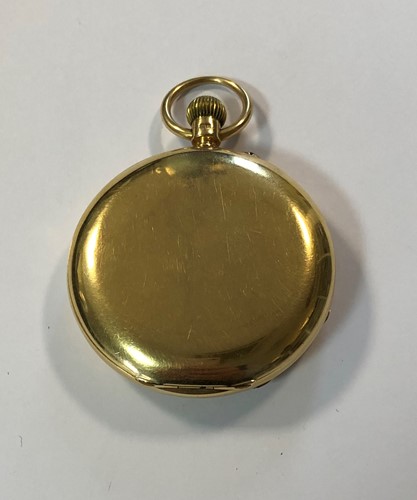 Lot 278 - Unsigned - An Edward VII 18ct gold full hunter pocket watch