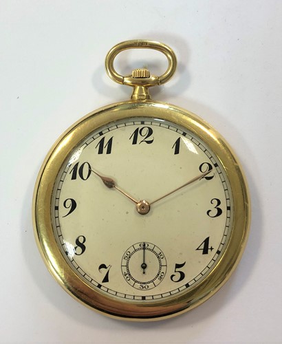 Lot 272 - Unsigned - A Victorian 18ct gold open faced dress pocket watch