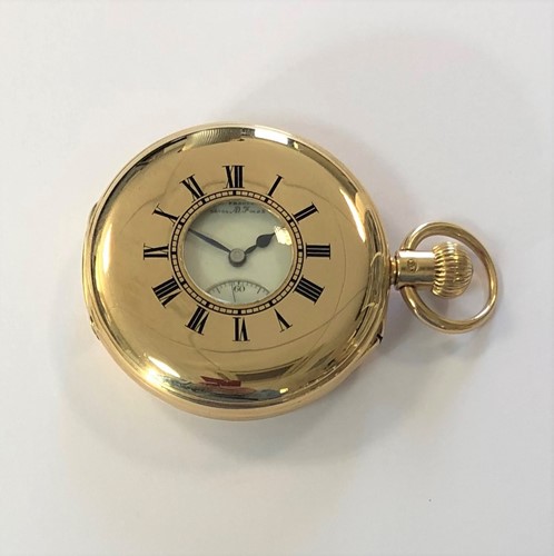 Lot 280 - Charles Frodsham, London - A fine late Victorian 18ct gold half hunter pocket watch