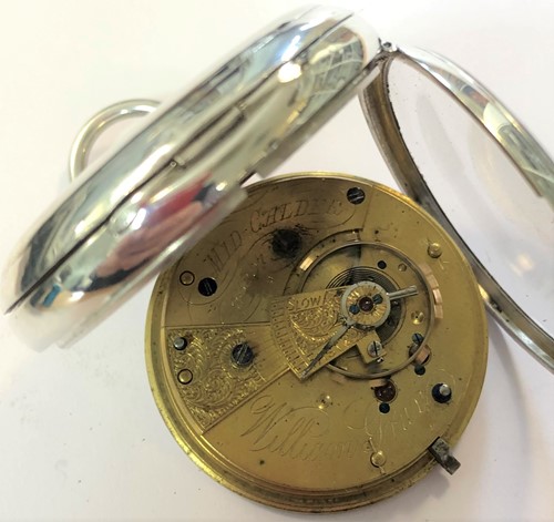 Lot 247 - William Gray, Mid Calder, Scotland - A Victorian silver open-faced pocket watch