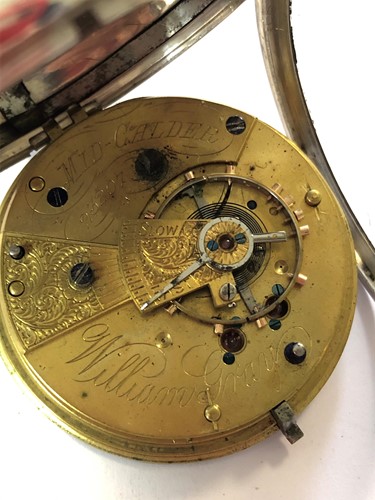 Lot 247 - William Gray, Mid Calder, Scotland - A Victorian silver open-faced pocket watch