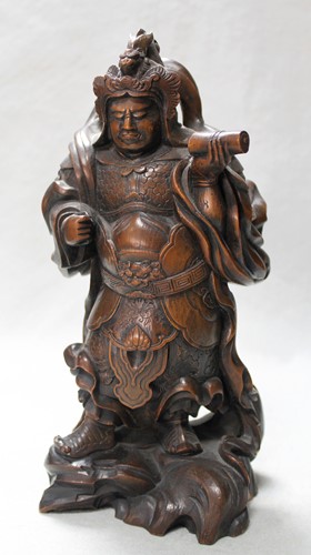 Lot 148 - A Chinese carving of a Wudi, late 19th century