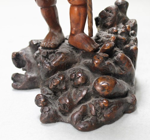Lot 82 - An Asian carving of a boy, late 19th century