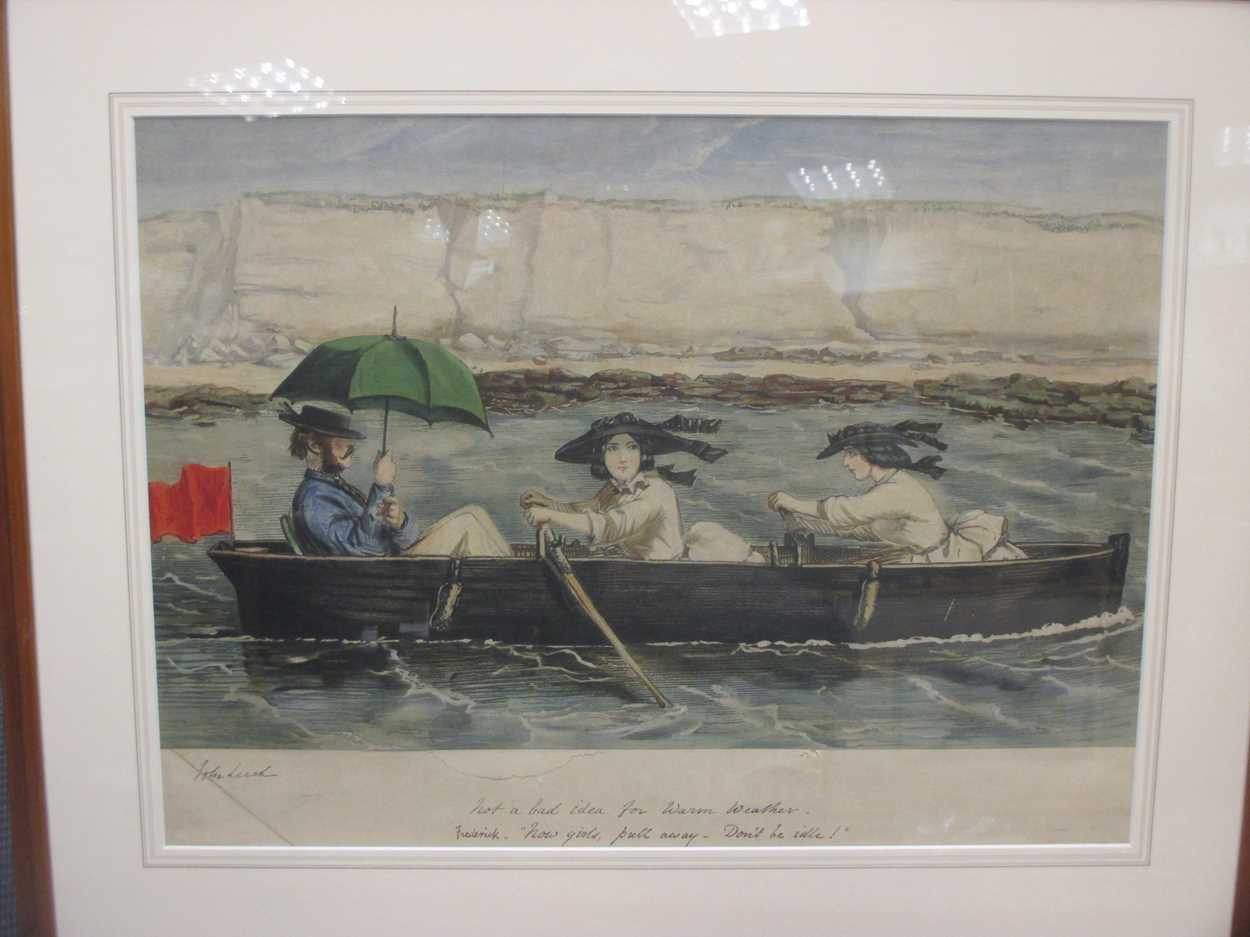 Lot 221 - A set of six John Leech coloured lithographs...