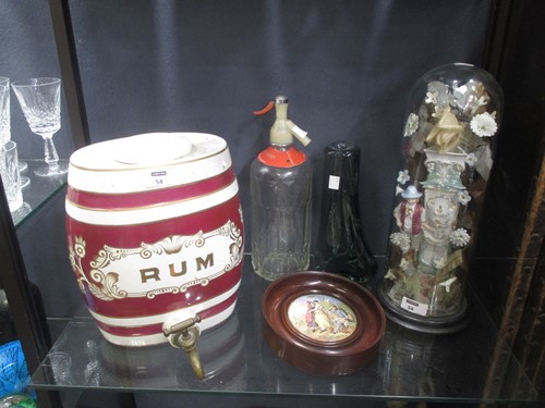Lot 54 - A Prattware pot lid 'The Thirsty Soldier', a...