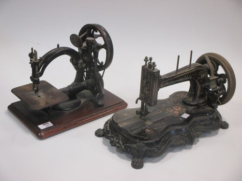 Lot 101 - A Willcox & Gibbs sewing machine, and another...