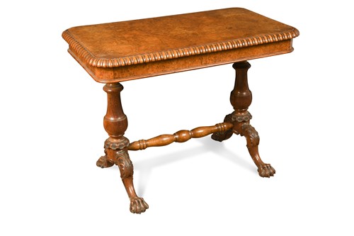 Lot 605 - An early Victorian pollard oak centre table