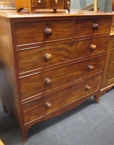 Lot 348 - A Victorian mahogany chest of drawers, 108 x...
