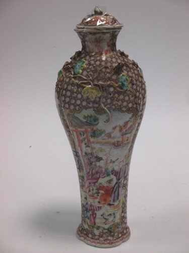 Lot 23 - A 19th century Chinese porcelain vase and...