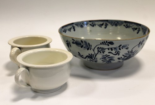 Lot 62 - An 18th century Dutch delft blue and white...