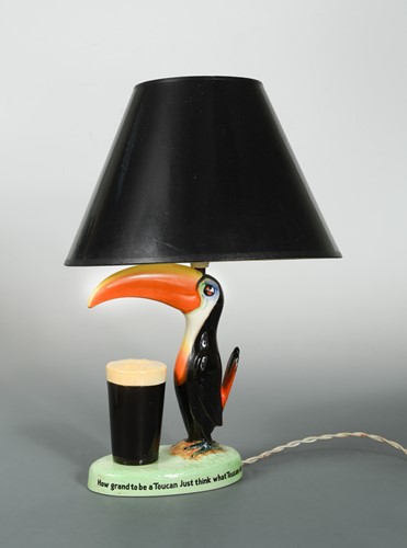 Lot 48 - A Wiltshaw & Robinson (Carlton Ware) Guinness advertising toucan lamp