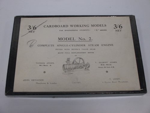 Lot 26 - Model No 2 engine cut out cardboard working...