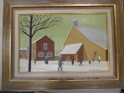 Lot 213 - René Guilleminot (French, 1900-1975) 'A winter...