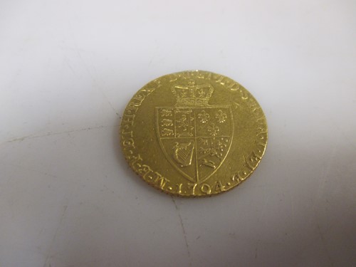 Lot 132 - 1794 gold spade guinea, VF 8 gram