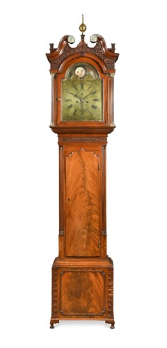Lot 433 - A George III mahogany longcase clock, circa 1800