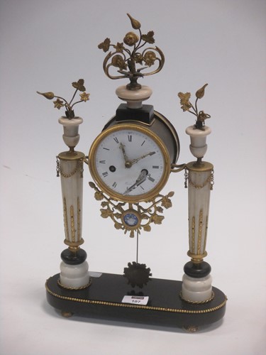 Lot 107 - An early 18th century French alabaster and...