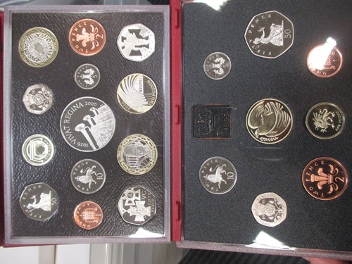 Lot 89 - 1988 UK proof coin collection, £1 - 1p;...