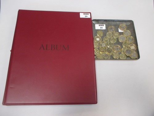 Lot 99 - Approximately 80 (1980s - 2000s) £1 coins and...