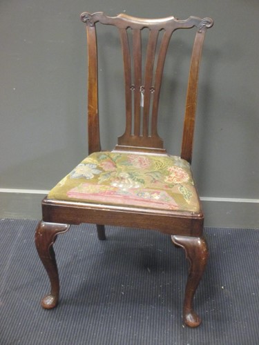 Lot 354 - An antique mahogany Chippendale design chair...