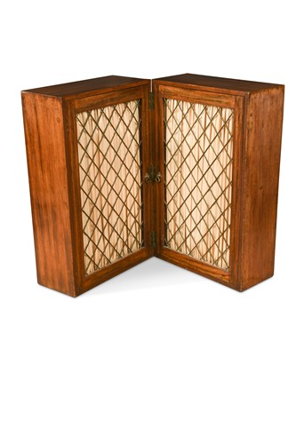 Lot 588 - A mid 19th century Anglo-Indian hardwood campaign bookcase