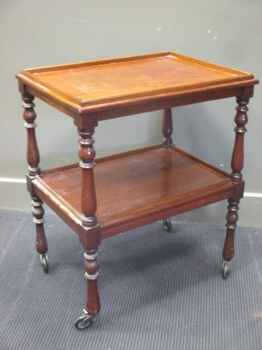 Lot 416 - A Victorian mahogany whatnot table 70 x 61 x 45cm