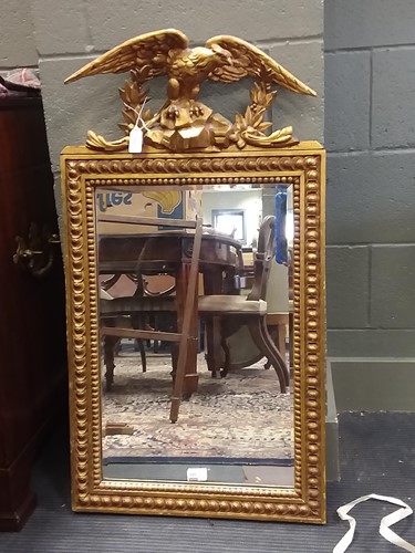 Lot 520 - A 19th century gilt framed bevelled looking...