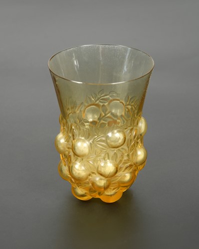 Lot 6 - Setubal, an R. Lalique amber glass beaker