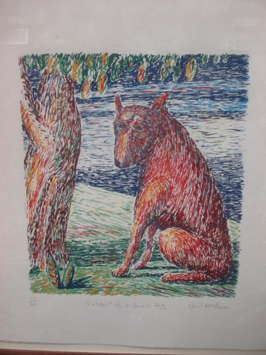 Lot 236 - Neil MacPherson, Portrait of a small dog,...