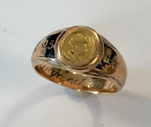 Lot 208 - A 19th Century mourning ring in remembrance of Tsar Alexander I Emperor of Russia