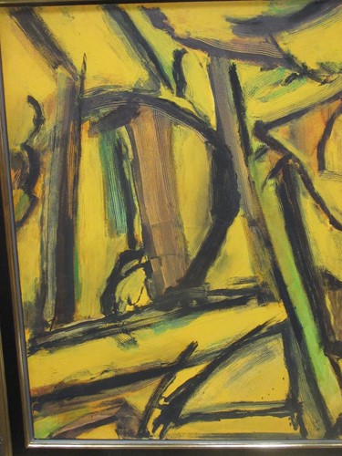 Lot 296 - 20th Century, Large abstract, oil on canvas,...