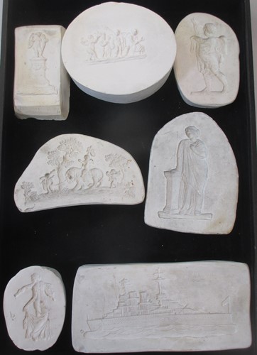 Lot 113 - An interesting group of plaster moulds for...