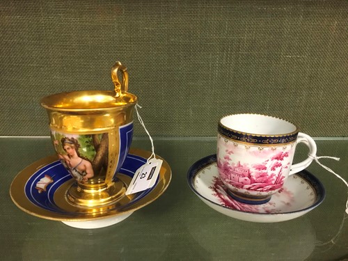Lot 23 - A Paris porcelain (Duhamel) cabinet cup