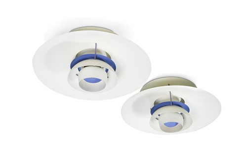 Lot 266 - Poul Henningsen for Louis Poulsen, a pair of PH5 pendant lights