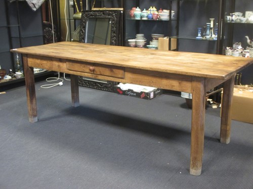 Lot 347 - A 19th century farmhouse table 77 x 223 x 77cm
