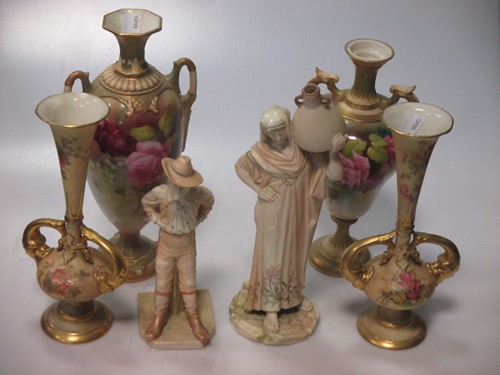 Lot 103 - Royal Worcester, four various 'blush ivory'...