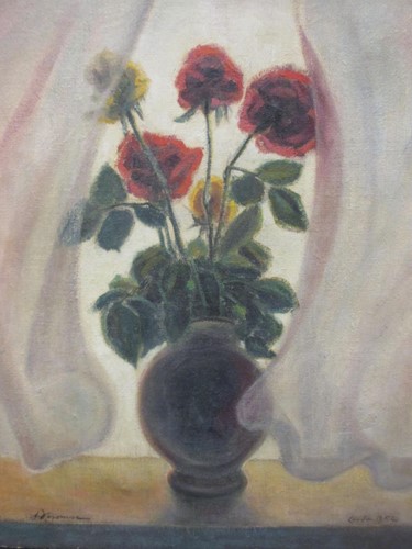 Lot 233 - Moss Fuller (British 1937-), Sunflowers on...
