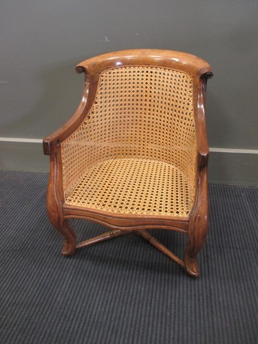 Lot 386 - A 19th century bergere child's armchair 49cm high