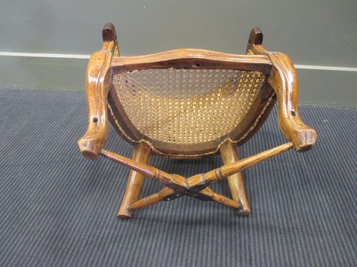 Lot 386 - A 19th century bergere child's armchair 49cm high