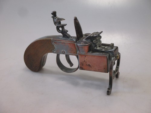 Lot 112 - A Dunhill tinder pistol table lighter