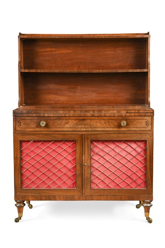 Lot 587 - A Regency mahogany library cabinet