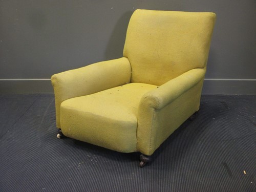 Lot 437 - A particularly deep Howard style armchair
