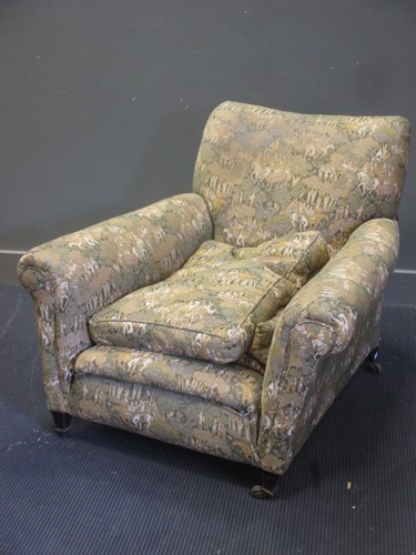 Lot 436 - A Howard style armchair