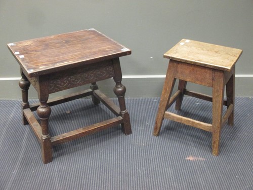 Lot 446 - An early 20th century oak occasional table...