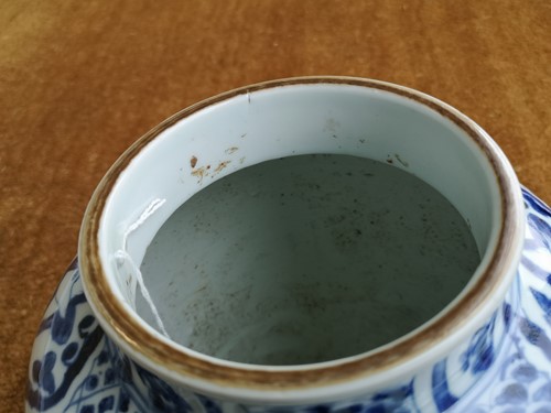 Lot 215 - A Chinese blue and white porcelain vase, in late Ming style