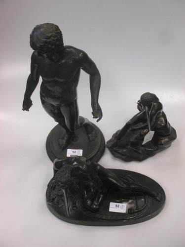 Lot 52 - Three Classical bronzes after the Antique