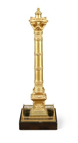 Lot 368 - A French 19th century ormolu triumphal column