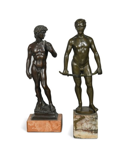 Lot 812 - Spiro Schwatenberg (German, 1898–1922), a bronze model of a nude male