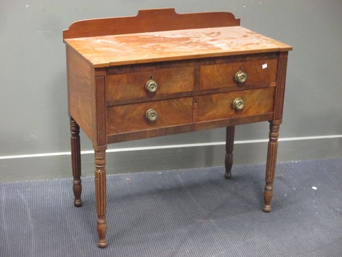 Lot 491 - A Gillows style mahogany dressing table fitted...