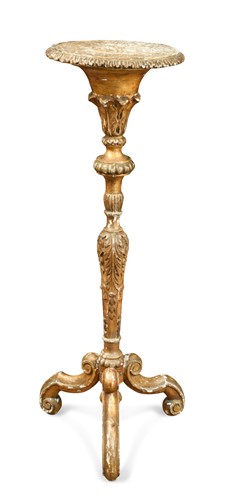 Lot 629 - A George II style gilt torchere, 19th century